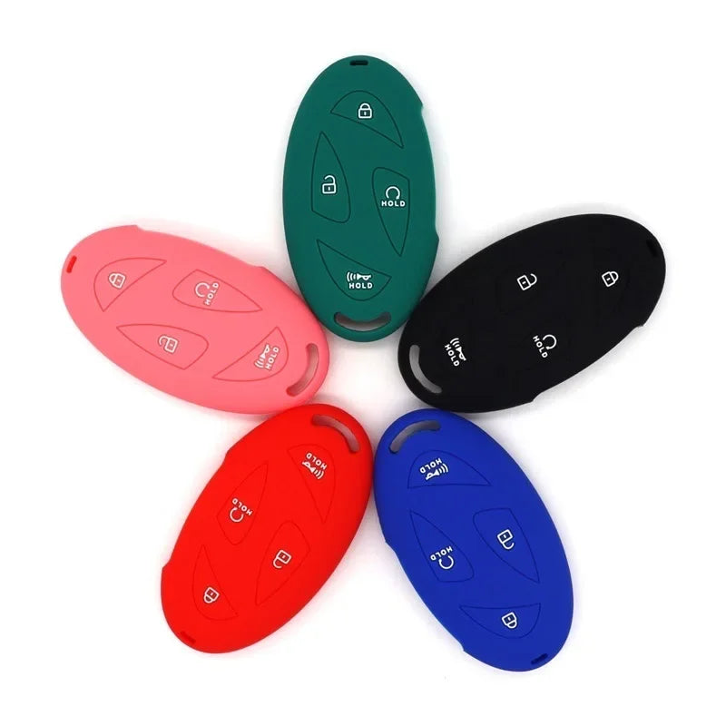 5/7 Buttons Silicone Car Key Case Cover For Hyundai IONIQ 6 Grandeur GN7 Kona Ev 2023 lonic 6 Auto Smart Remote Key Accessories