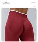 The Form Architect | Color-Block Seamless Knit Yoga Leggings