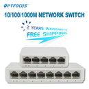 OPTFOCUS 5 8 Ports UTP RJ45 Gigabit Ethernet Switch 1000 Mbps Mini Network Switches VLAN Ethernet Splitter Lan Hub Switch