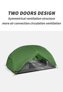 Naturehike Mongar 2 Person Tent 20D Nylon 210T Waterproof Ultralight Camping Hiking Tent with Mat Backpacking Travel Tent