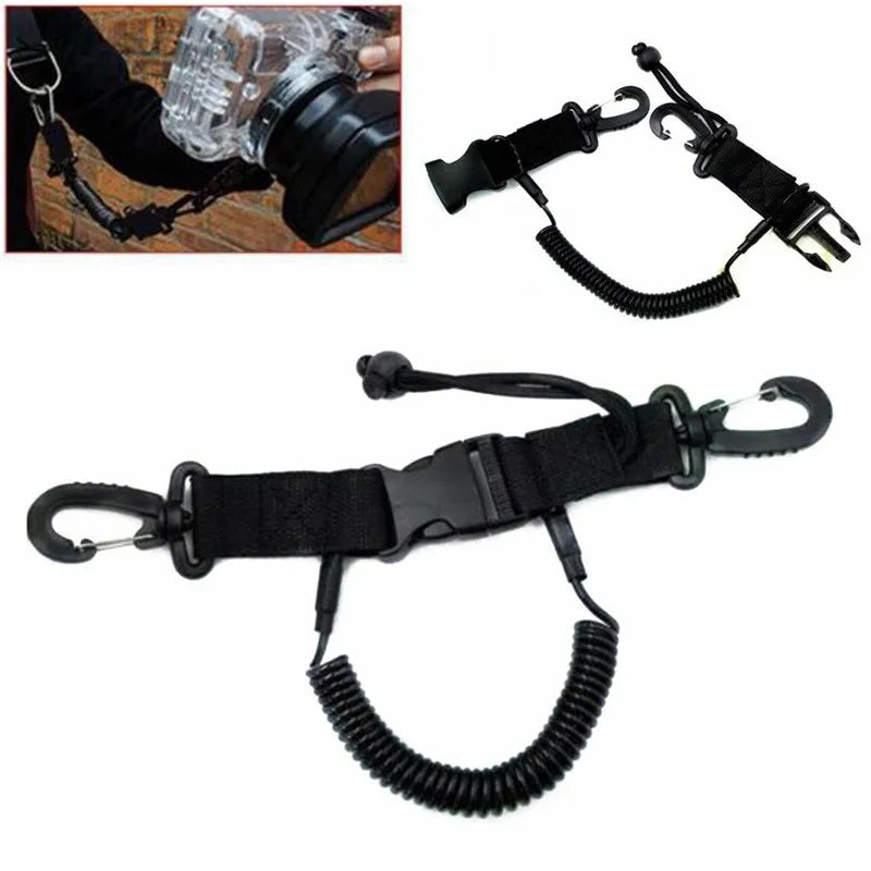 High Quality Scuba Diving Dive Anti Fall Rope Canoe Camera Lanyard Quick Release Buckle Clips Kayaking Swimming Sports Accessory