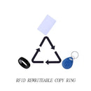 New RFID Smart Chip Ring IC+ID Rewritable Key 125Khz T5577 Clone Badge 13.56Mhz CUID Copier Tag Copy Writer Token
