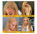 Varlea 34 Inch Honey Blonde Wig Human Hair Straight Hd Lace Frontal Wig 13x6 13x4 Lace Frontal Blonde Wig For Women Brazilian