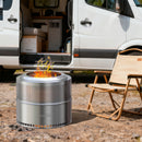 The Ember Architect | Large Stainless Steel Smokeless Fire Pit with Carry Bag