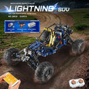MOULD KING 18018 Technical Car Toys The MOC-3028 APP&RC Motorized Blue Lightning Buggy Model Building Blocks Bricks Kids Gifts