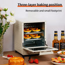 12L Großraum-Heißluftfritteuse mit Ofenfunktion, mechanisch, für den Haushalt, Küche, 360°-Backen, Umluftofen, Fritteuse, ölfrei