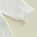 Toddler Girls Spring Floral Ruffle Sleeve Romper and Pants Set with Matching Headband - Easter Bunny Print Outfit for Baby Girls