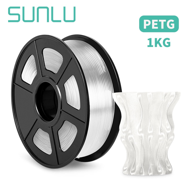 SUNLU PETG/ABS/SILK/TPU/PLA Filament 1Roll 1.75mm FDM 3D Printer Material with High Strength 100% No Bubble Filament for 3D Pen