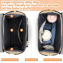 Baby Diaper Bag with Changing Pad Travel Foldable Baby Bed Bags Changing Station Mother Kids Large Capacity Stroller Organizer
