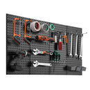 SucceBuy 24" x12" 4pcs Metal Pegboard Panels Steel Wall Tools Organizer Garage Storage Peg Panel for Workbench Office Craft Home