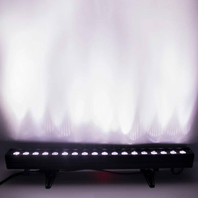 SHEHDS 1/2/4pcs LED 18x18W Wash Wall Floodlight DMX512  Flood Down Lighting for Dj Disco Wedding Christmas Lights Audience