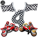 Dirt Bike Birthday Party Decorations for Boys Motorcycle  Party Supplies Motorcycle Balloon Banner Cake Toppers Hanging Decorati