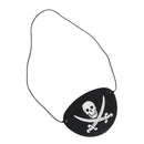 1/2Pcs Pirate Eye Patches Skeleton Eye Mask Felt One Eye Skeleton Captain Eye Patches Halloween Pirate Theme Party Decoration