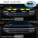 150CM 180CM Scan Start LED Auto Motorhaubenleuchte Tagfahrlicht Universal Flexibel Dynamisch Auto DRL 12V Umgebungslicht