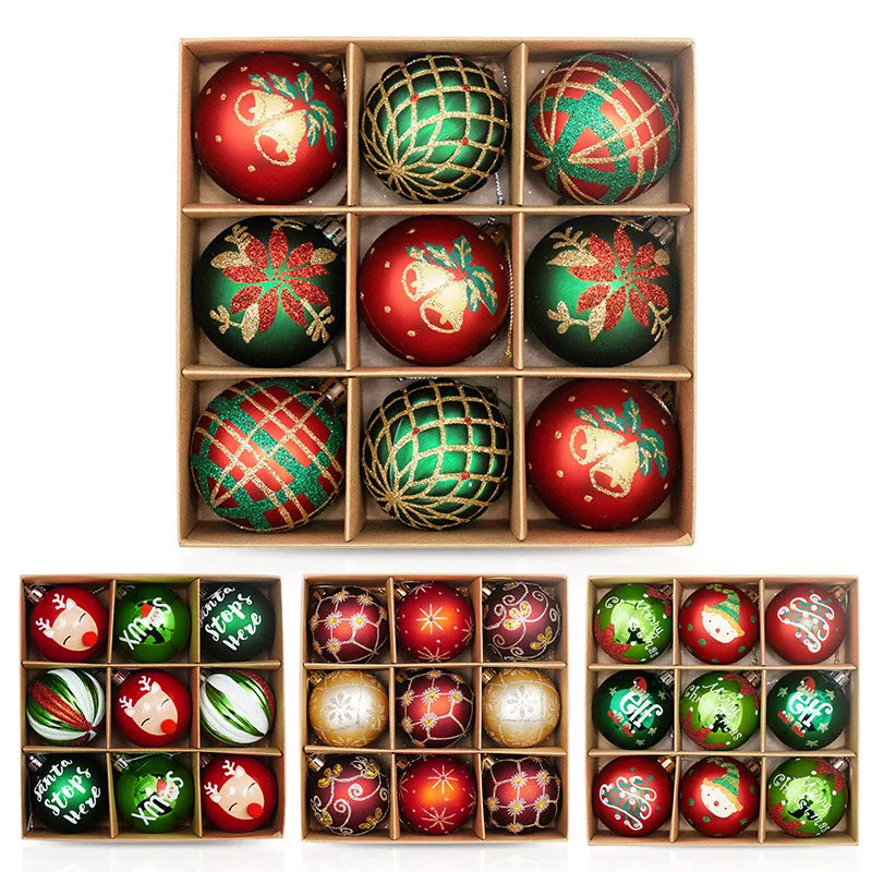 6cm Christmas Ball Christmas Ornaments Plastic X-mas Tree Decoration Adornos Navidad 2023 New Year SalePolystyrene Baubles