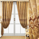 2pcs high-end European villa living room curtain light luxury Chenille embroidered bedroom shading products