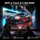 Smarter HD-Projektor 4K, hohe Helligkeit, Android 11, 1280*720P, 390 ANSI, 2.4G & 5G WLAN, BT5.2 H713 Heimkino tragbarer LED-Projektor