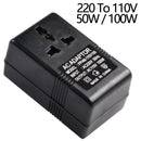 1pc Voltage Converter Step Down Transformer Travel Adapter 220V To 110V Voltage Converter EU Plug 50/100W Power Transformer