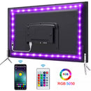Bluetooth USB LED-Streifenlicht 5050 SMD 5V USB RGB Lichter Flexibler LED-Lampenstreifen RGB Selbstklebend TV Schreibtisch Diode