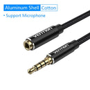 Vention Klinke 3.5 Aux Verlängerungskabel für Auto Laptop Mini PC TV Xiaomi Huawei Stereo 3.5 mm Klinken Kopfhörer Lautsprecherkabel Aux