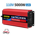 12V/24V to AC 110V 60Hz Pure Sine Wave Inverter Car Power Tranfermer  1600w-8000W Voltage Portable  Converter with LED Display