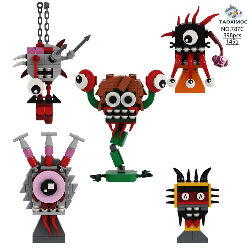 Sprunki Blocks Toys Sprunki Incredibox Building Blocks Model Children's Educational Oren Wenda Building Block Toys for Kids Gift