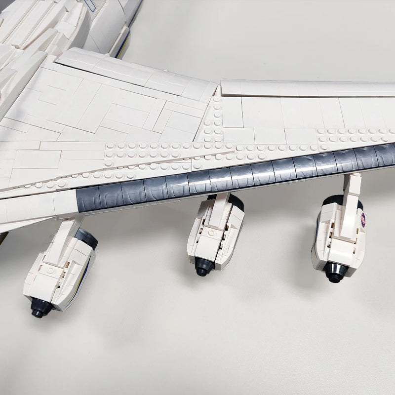 Airplane Architecture AN-225 Large Transport Aircraft Model Building Blocks Big Size 5350PCS Brick Set Assembly Kid Toy For Gift