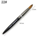 TIANMI Pure Kolinsky Hair Manicure Nail Tool Round Metal Handle Carving Drawing Brushes Salon Professional Painting Nail Brush