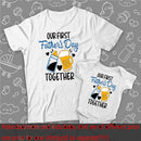Our First Father's Day Daddy Baby Family Matching Clothes Tops Dad Boys Girls Holiday Party Outfit Papa T-shirt Baby Bodysuits