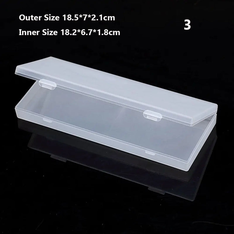 8Styles Plastic Storage Box Small Square Clear Black Box For Jewelry Diamond Embroidery Craft Bead Pill Home Storage Supply