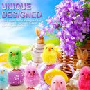 36Pcs Easter Chick, Small Soft Chick Novelty Chick Toys Plush Stuffed Animal for Party Favor, DIY Easter Bonnet Decorations