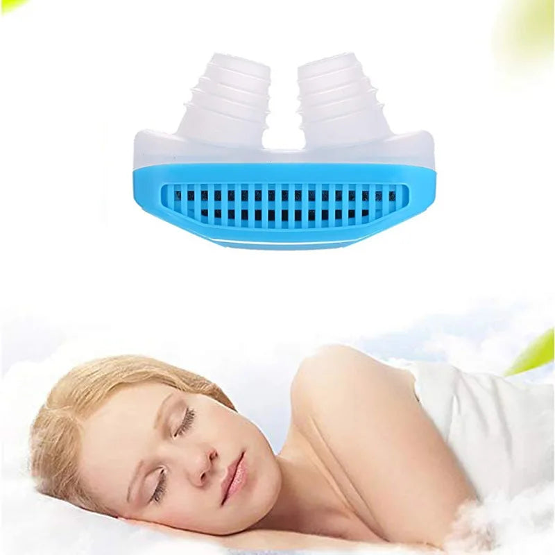 2 In 1 Anti Snoring Amp Air Purifier Relieve Nasal Congestion Snoring Device Ventilation Anti-snoring Anti Snore Nose Clip