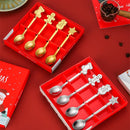 New Year 2024 Christmas Spoon Fork Christmas Decoration for Home Tableware Xmas Tree Gift Natal Noel Navidad 2023 Kids Gifts