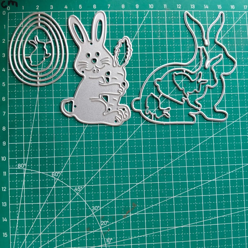 Easter Rabbit Scrapbooking Die Cut Carbon Steel Mold DIY Greeting Card Making Embossed Template Crafts Cutting Dies New Arrivals