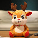 New  Lovely Santa Claus & Elk Plush Toys Stuffed Animal Doll Christmas Gifts For Children Kids Home Decoration High Quality