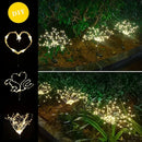 Solar Firework Lights Outdoor IP65 Waterproof Solar 8 Lighting Modes Fairy String Light Christmas Lighting Garden Decoration