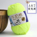 2Pcs Milk Cotton Knitting Yarn Soft Warm Yarn for Hand Knitting Worsted Crochet Threads Wool Line for Handmade