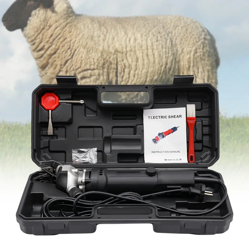 220V Electric Sheep Pet Hair Clipper Shearing Kit Shear Wool Cut Goat Pet Animal Shearing Supplies Farm Cut Machine