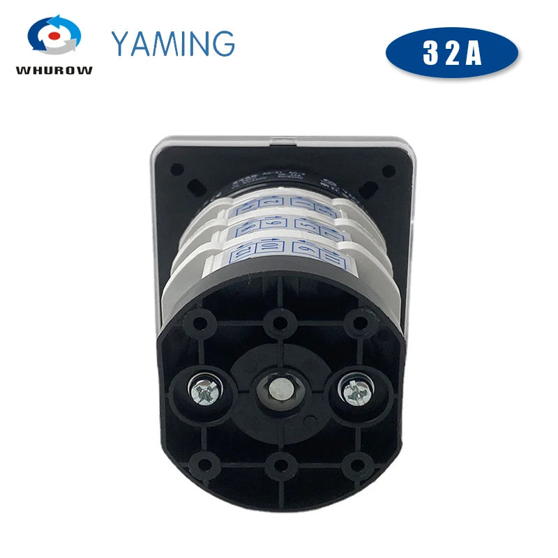 YMZ12-32/3 Change Over Selector 32A 3 Poles 3 Position Silver Contact Manual Transfer On-off-on Rotary Cam Switch LW31