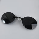1 Stück Clip-On-Nasenbrille Rundrandlos Matrix Morpheus Sonnenbrille Mini Randlos Vintage Herrenbrille UV400 Schutzbrille