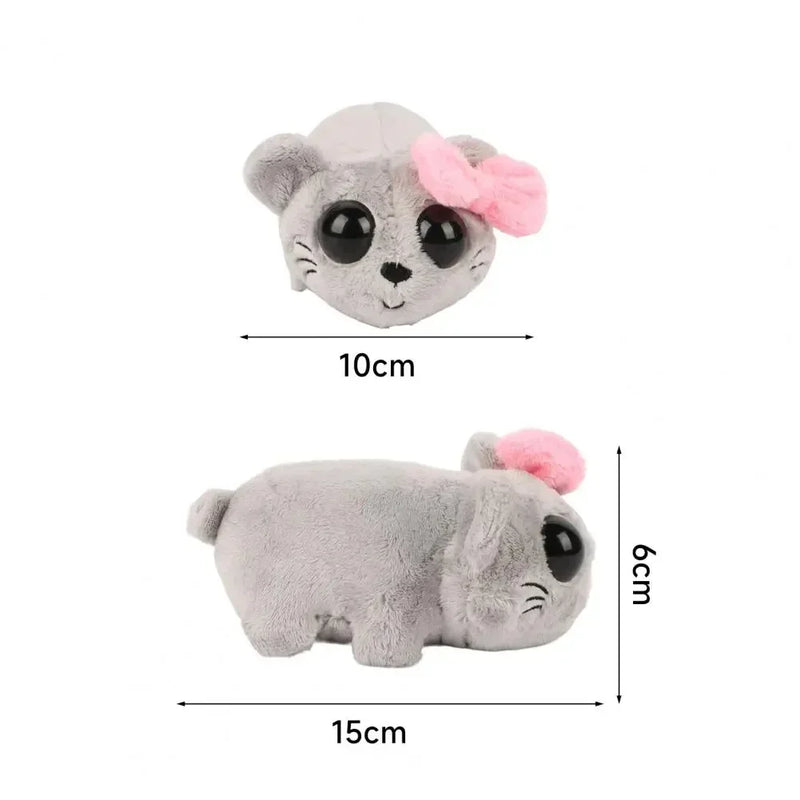 Kawaii Sad Hamster Musical Plush Toy Soft Stuffed Animal Cute Hamster Plush Dolls for Children Kids Christmas Birthday Gift