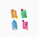 Cat Toys Colorful Spring Cats Stick Interactive Cat Toy Bite Resistant Elastic Wool Ball Spring Toys for Cats Tease Pet Supplies
