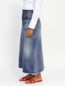 Modigirl 2026 Fall Long Demin Skirt for Women Trendy Winter Spring Party Streewear Daily Classic Blue Jean Maxi Skirts Bottoms