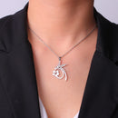 Kolibri-Blumen-Anhänger-Halsketten für Frauen Mädchen Edelstahl Goldfarbene Kette Choker Tier Schmuck Geburtstagsgeschenk