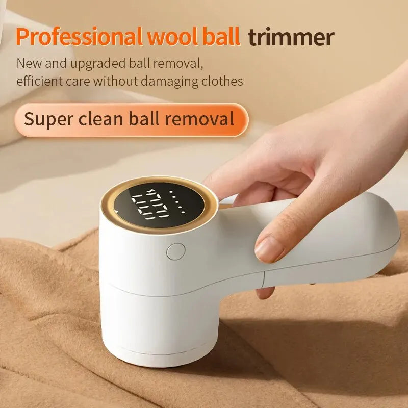 Hairball Trimmer Clothes Pilling Removal Digital Display Charging Portable Home Shaver Weaving Pilling Razor 5 Gear Adjustment