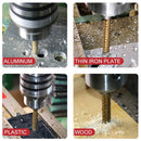 6-teiliger Stufenbohrer-Sägebohrer-Satz, Titanfräser 4-12 4-20 4-32mm 3 6 8mm für Holzbearbeitung Metall Kernlochöffner