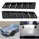 New 2Pcs Universal Hood Air Intake Panel Trim Bonnet Louver Cooling Vent Cover Car Exterior Decoration Air Intake Panel Cover
