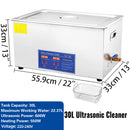 2/3/6/10L/30L Digital Heating Ultrasonic Cleaner 220V 40KHZ Stainless Steel Ultrasound Cleaning Machine Home Appliance