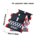Racing Car Birthday Party Supplies Checkered Tablecloth Racetrack Table Runner Table Covers Boy Race Car Themed Party Decoration
