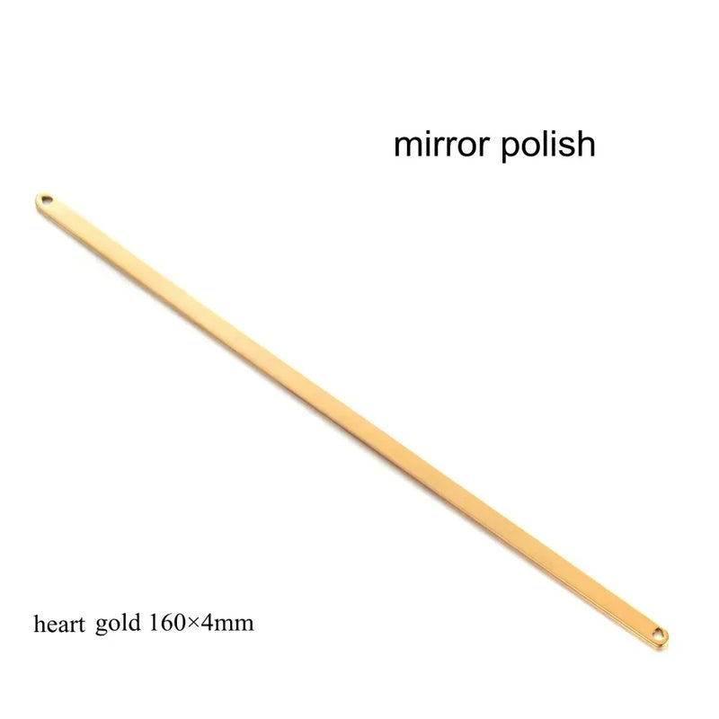 10pcs Stainless Steel Straight Cuff Bangle Blank Plain Rod Bracelet Diy Laser Engraving Bracelet Jewelry Charms Accessories